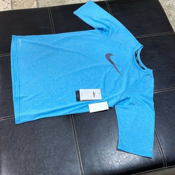 Nike Heather Big Kids Half Sleeve Hydroguard - Picture 8 of 11